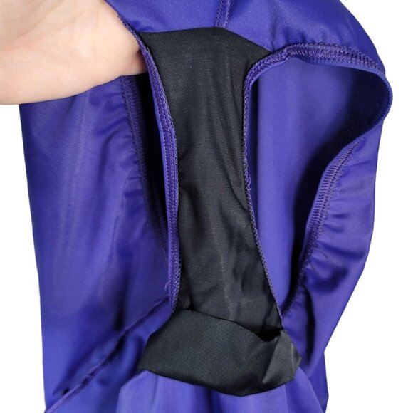 Lands' End Skirted Swimsuit Purple 24W V Neck No Wire Wrap One Piece Slimming - Picture 4 of 8